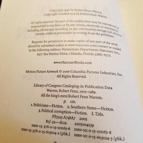 All the Kings Men paperback book - Picture 6 of 6